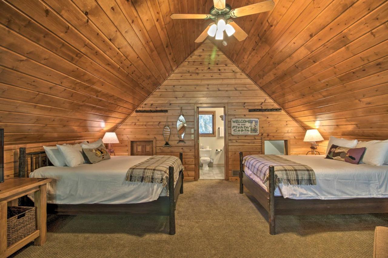Alluring Nisswa Cabin On Gull Lake With Fireplace! Eksteriør billede